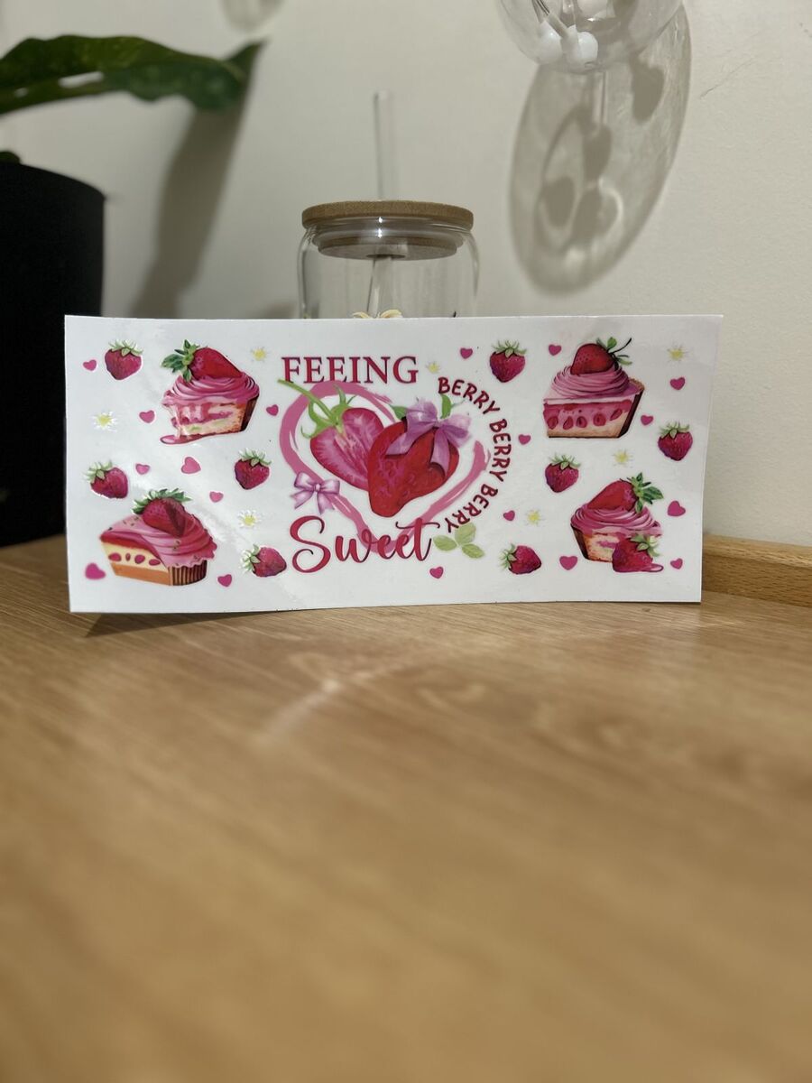 Glass tumbler (feeling berry berry sweet)