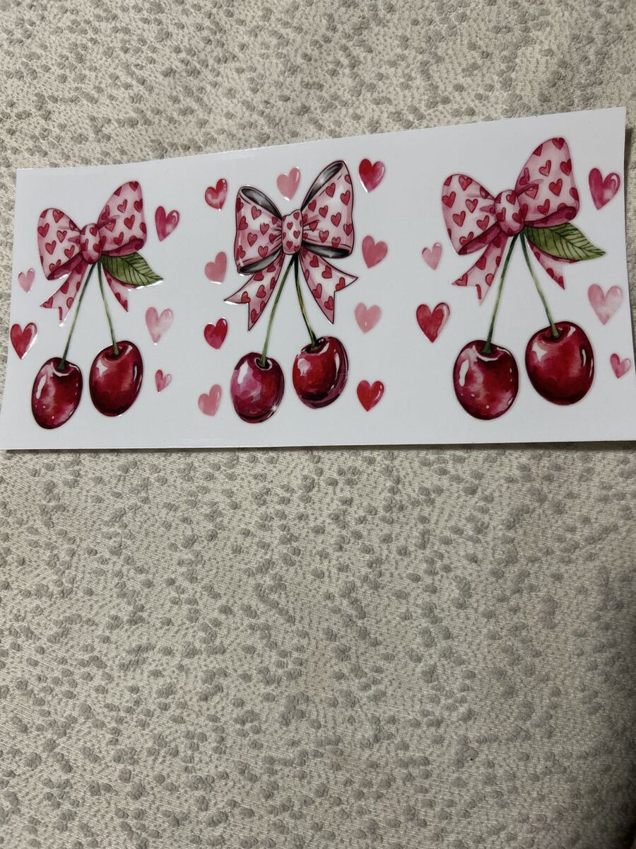 Glass tumbler (full wrap cherry)