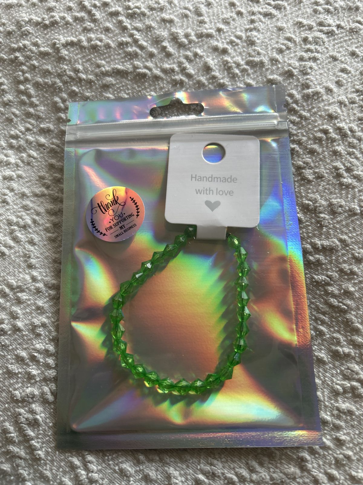 Green heart magnetic bracelet